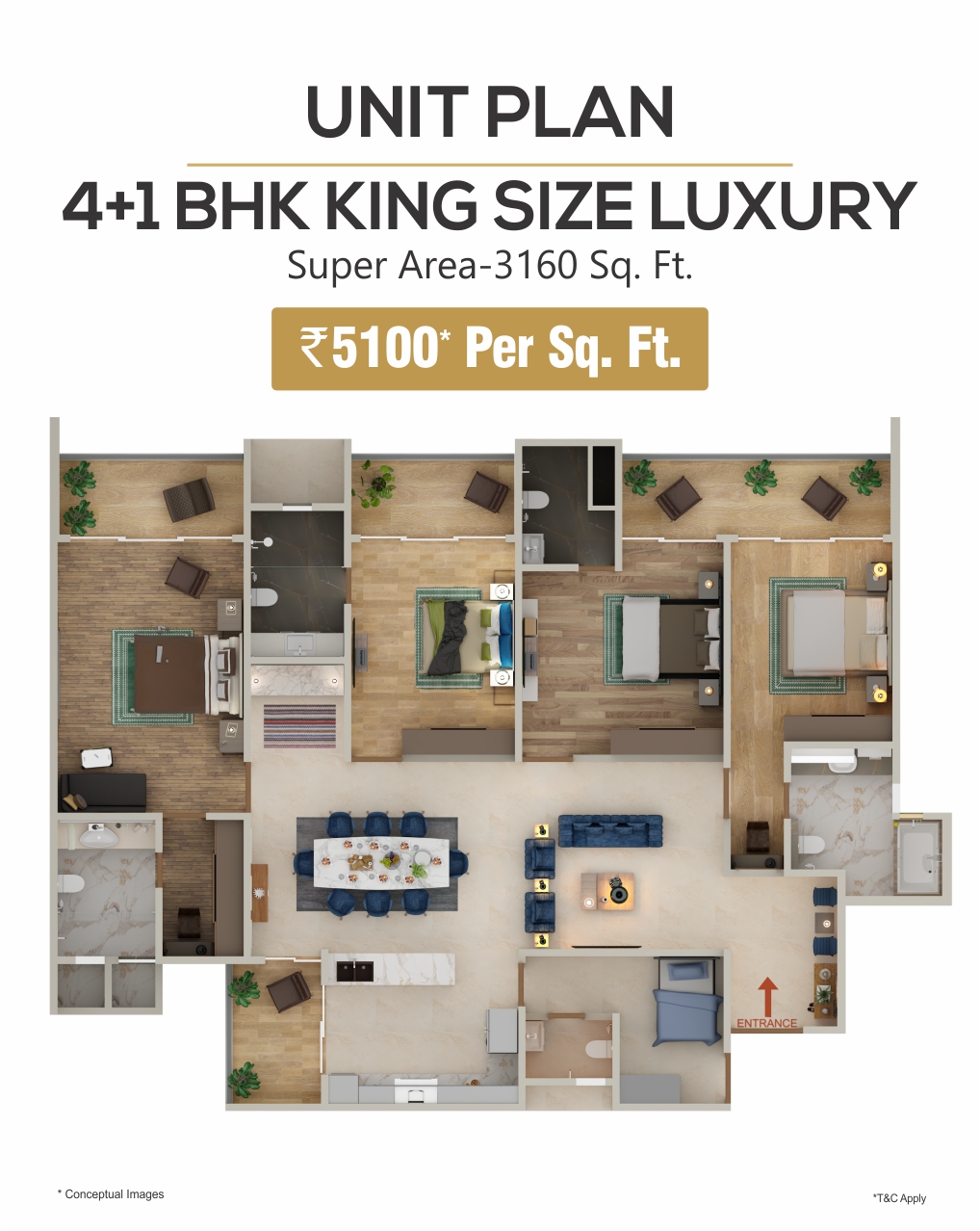 4+1 BHK King Size Luxury 1